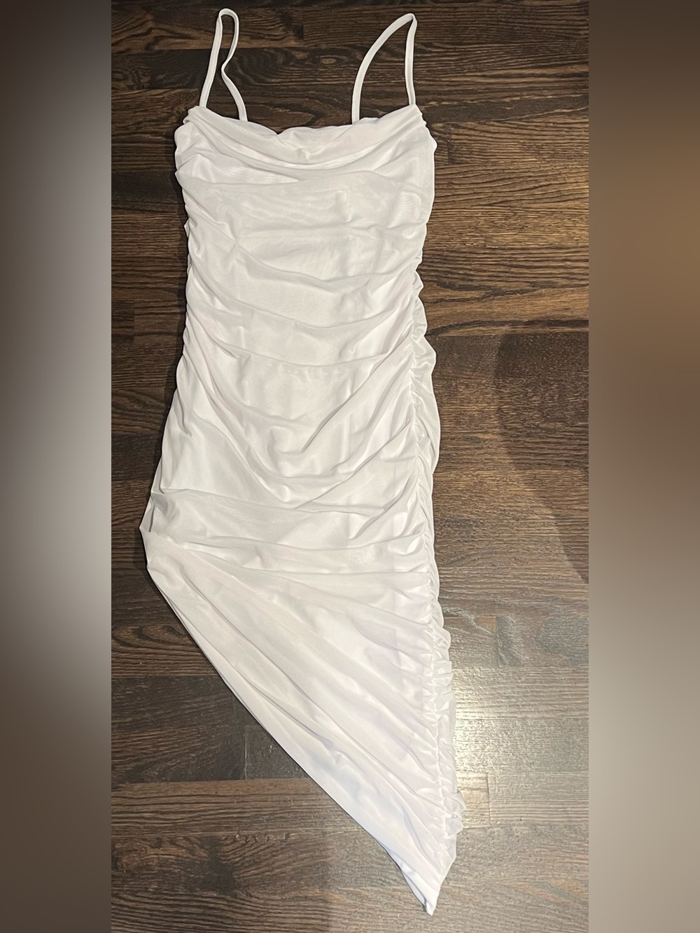 Streetwear Society White Asymmetrical Mesh Dress